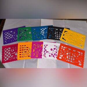 Colorful Papel Picado Banner “Day of the Dead” 50 pieces.